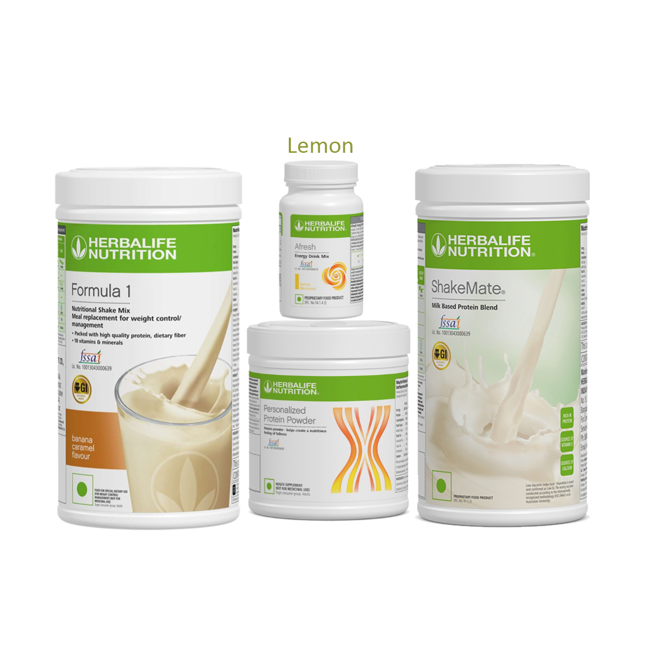 Banana-lemon.jpg Herbalife Shake Banana + Afresh + Protein Powder 200g + Shakemate – Herbalife Products - Image 1